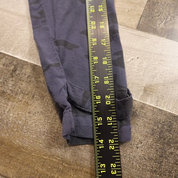 Maurices Utility Jacket Women's XS Camo Print Cinched Waist Pockets Button Front - Picture 6 of 11